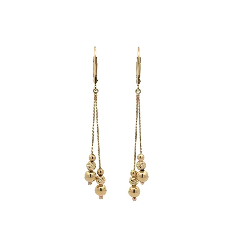 Gold dangle earrings