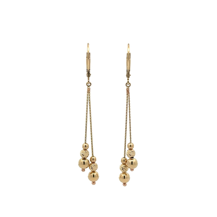 Gold dangle earrings
