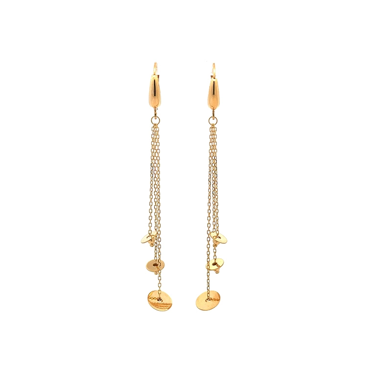 Gold dangle earrings