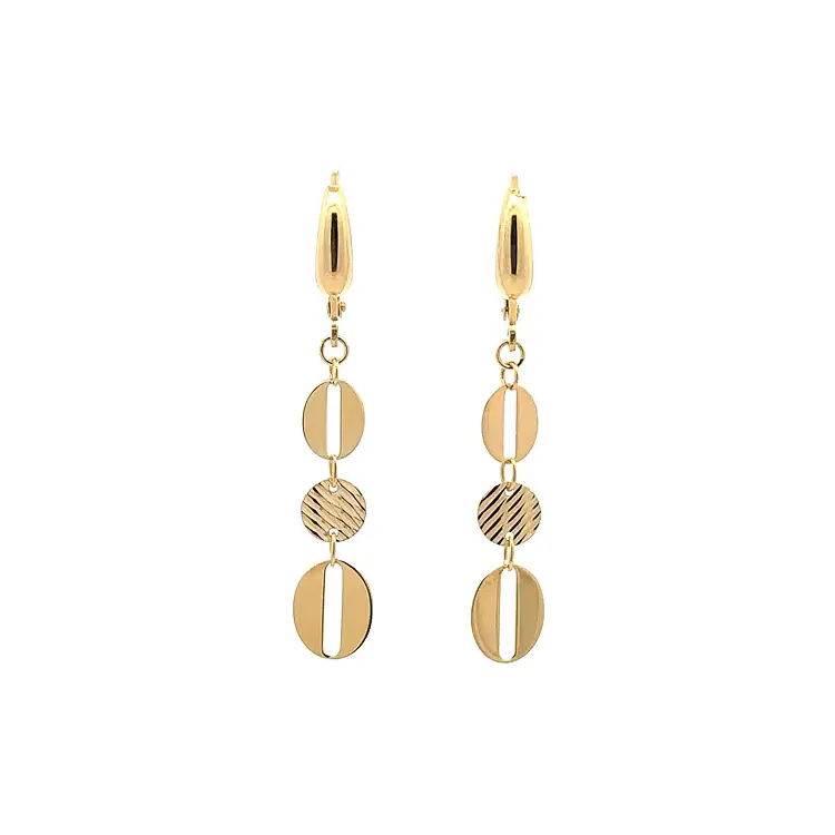 Gold dangle earrings