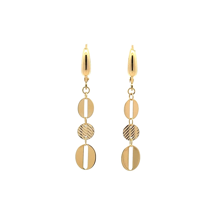 Gold dangle earrings