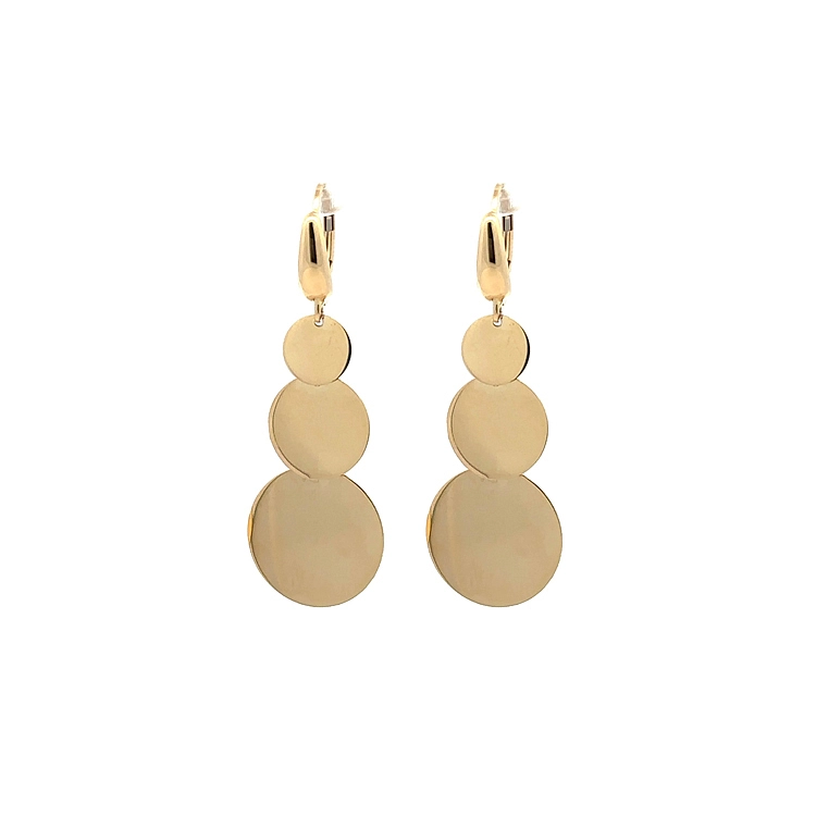Gold dangle earrings