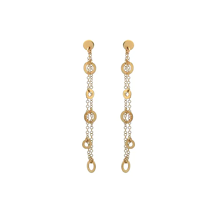 Gold dangle earrings