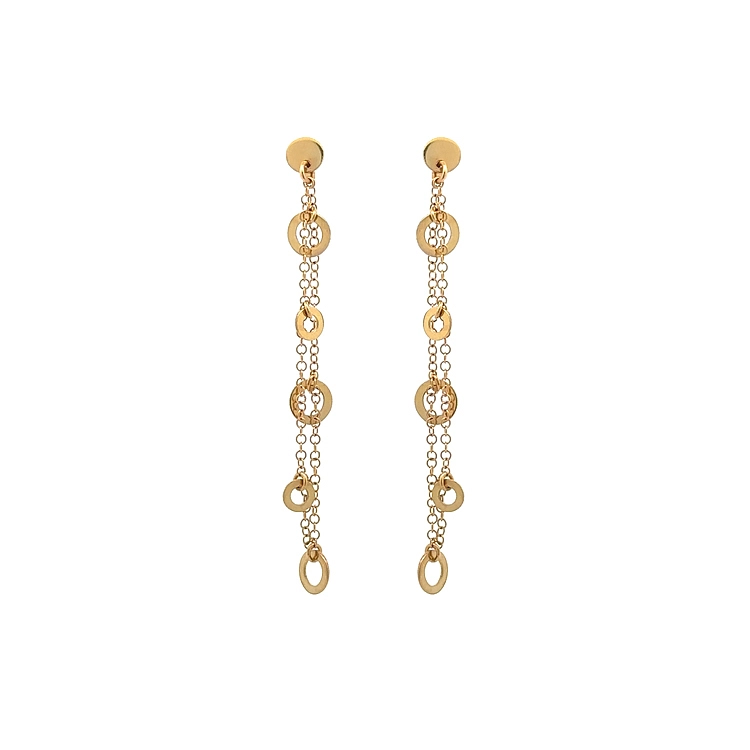 Gold dangle earrings