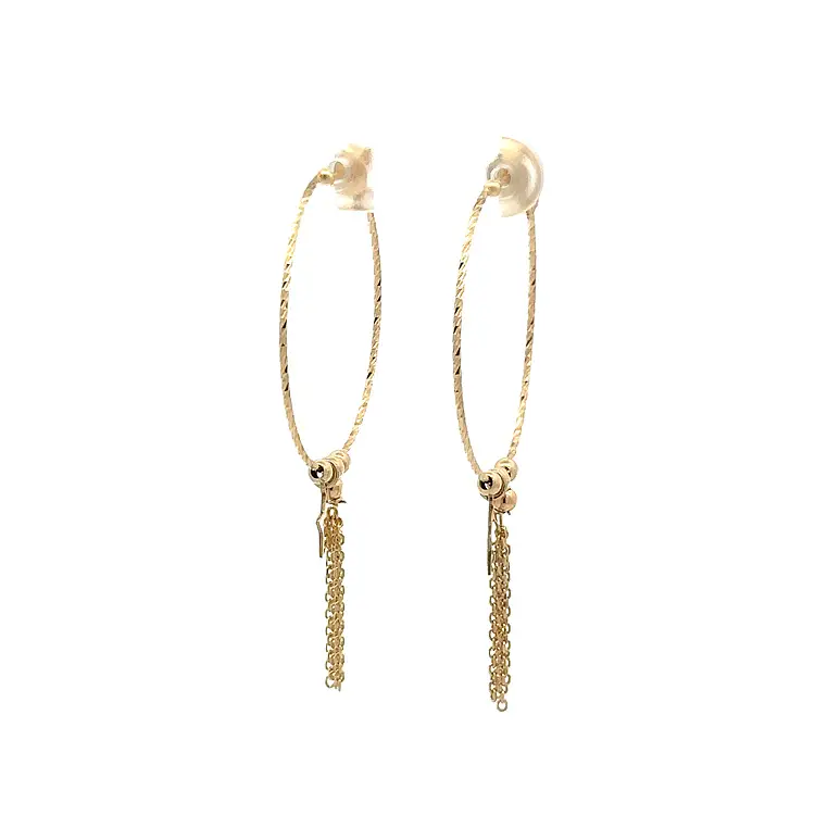 Gold Hanging Earrings Stars