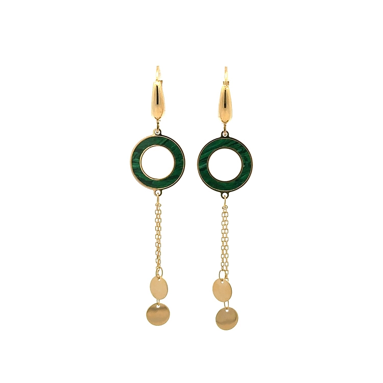 Gold dangle earrings