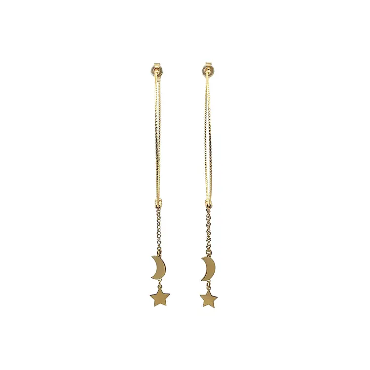 Gold dangle earrings