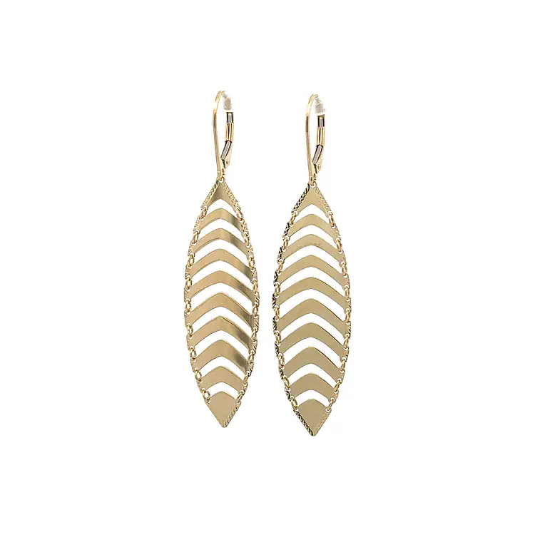 Gold dangle earrings