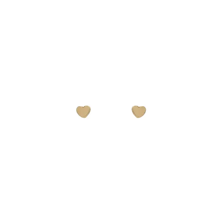 Gold Pecky Earrings Hearts