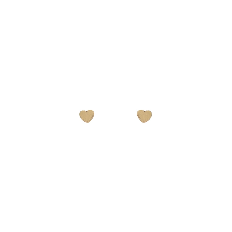 Gold Pecky Earrings Hearts
