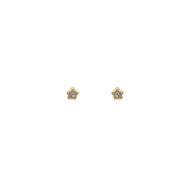 Gold Earrings Earrings with rhinestones