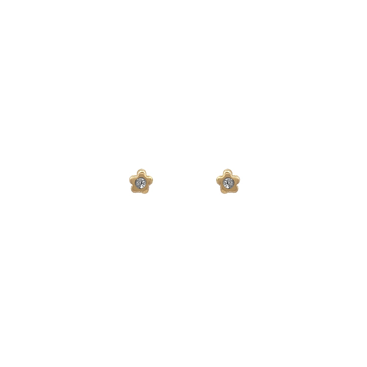 Gold Earrings Earrings with rhinestones