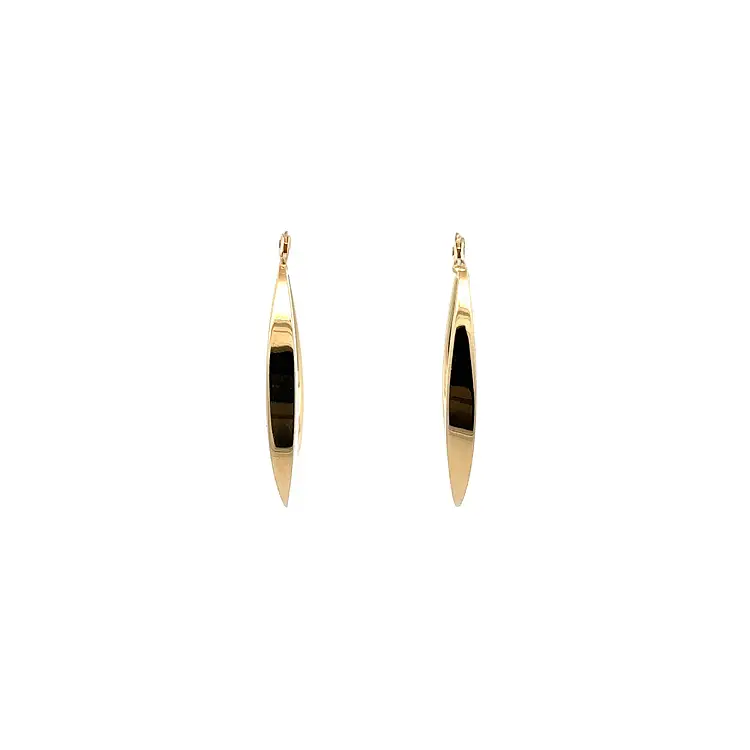 Gold Round Earrings