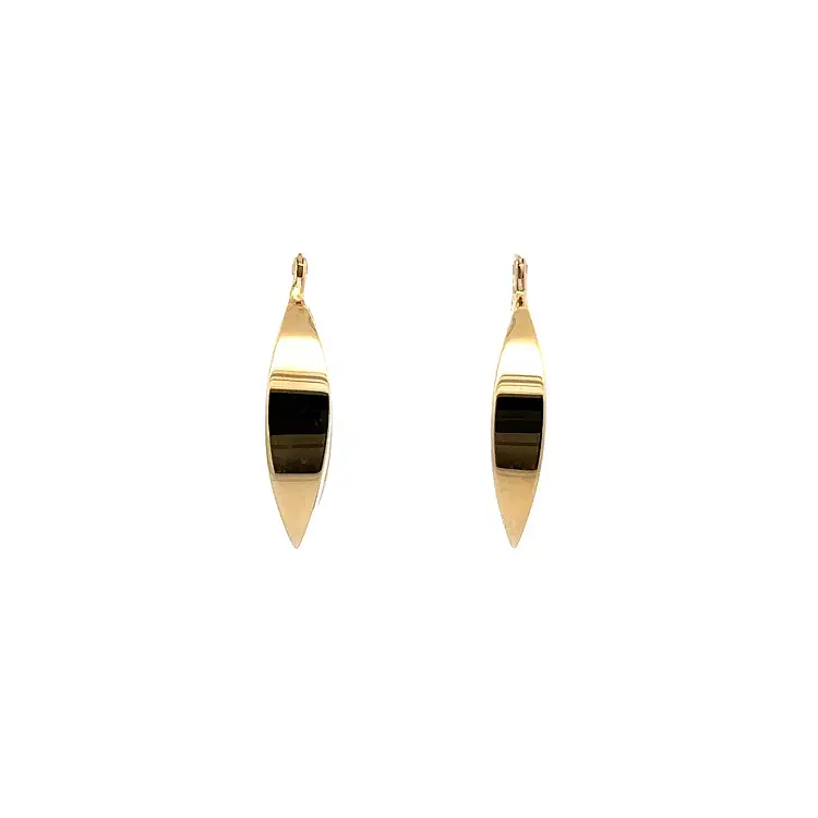 Gold Round Earrings