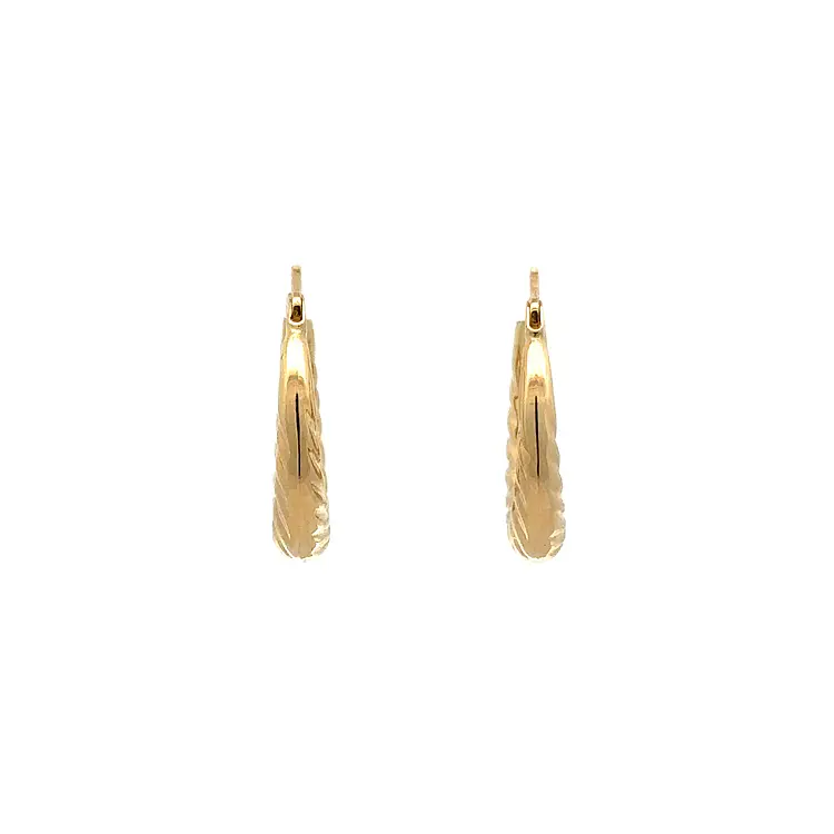 Gold Round Earrings