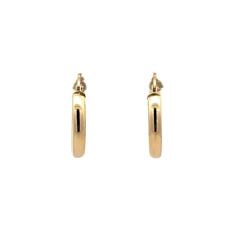 Gold Round Earrings