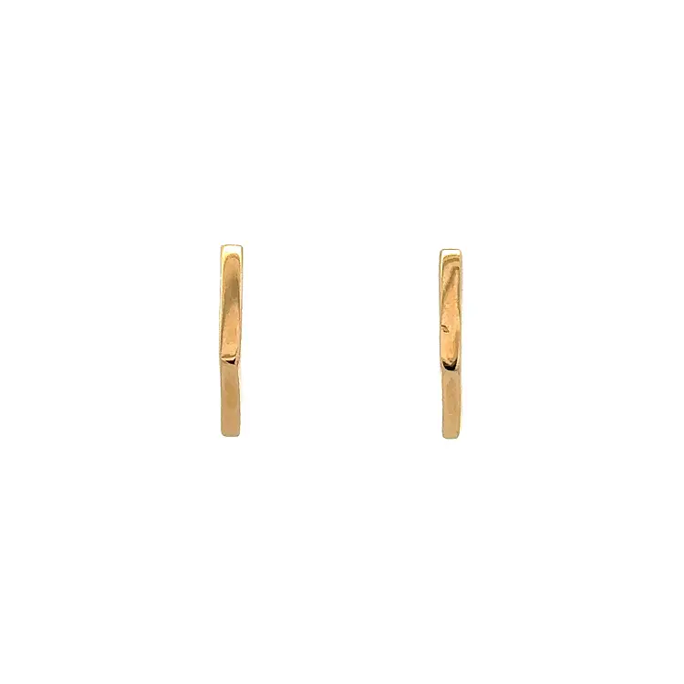 Gold Round Earrings
