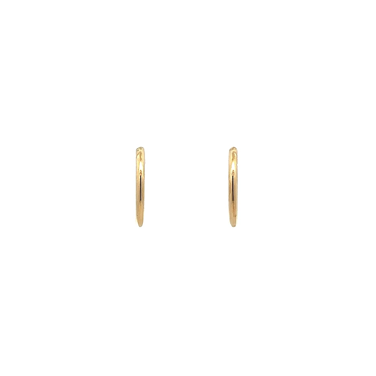 Gold Round Earrings
