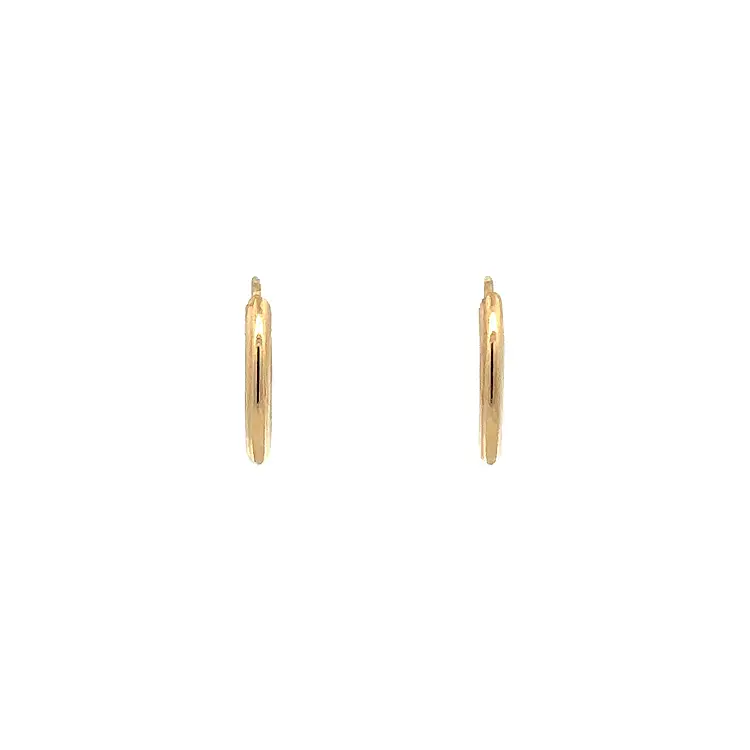Gold Round Earrings