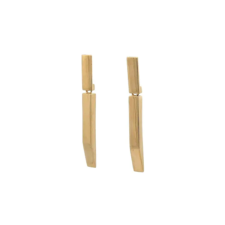 Gold dangle earrings