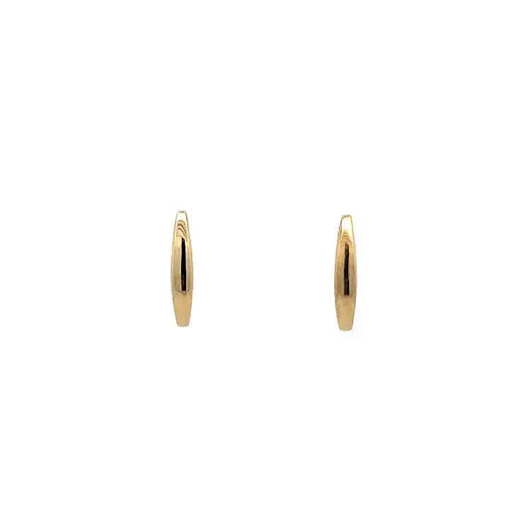 Gold Round Earrings