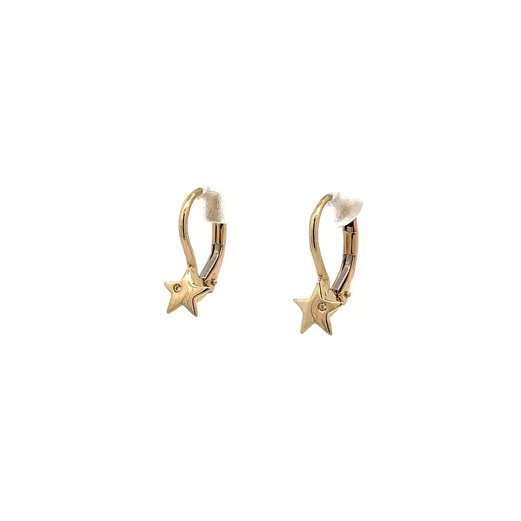 Gold Earrings Stars