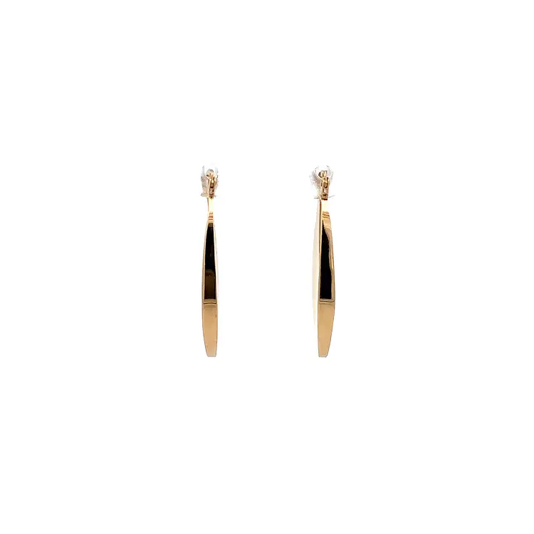 Gold Round Earrings