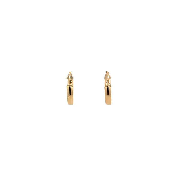 Gold Round Earrings