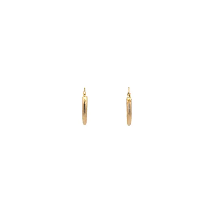 Gold Round Earrings