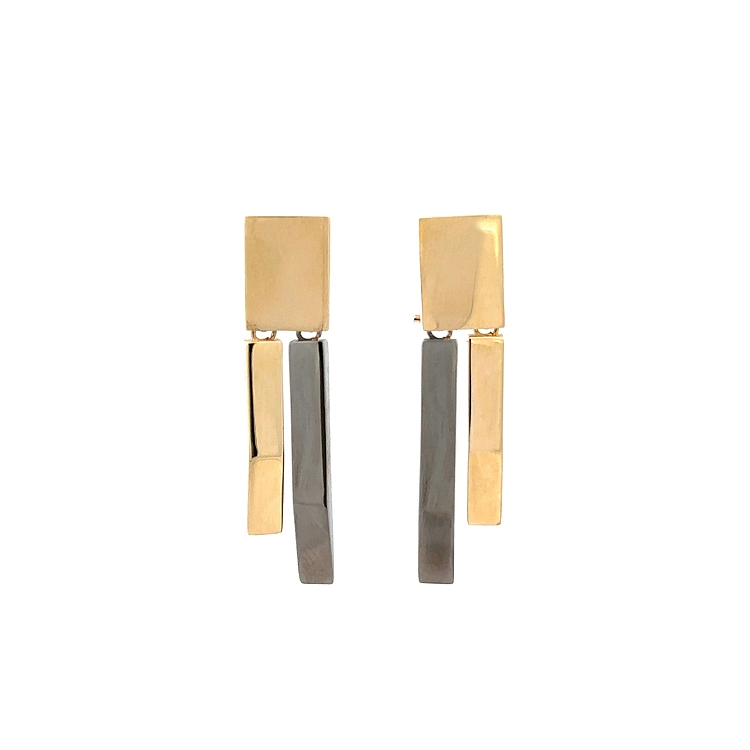 Gold dangle earrings