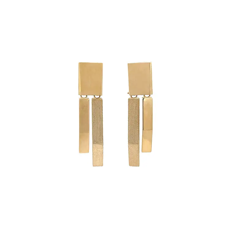 Gold dangle earrings
