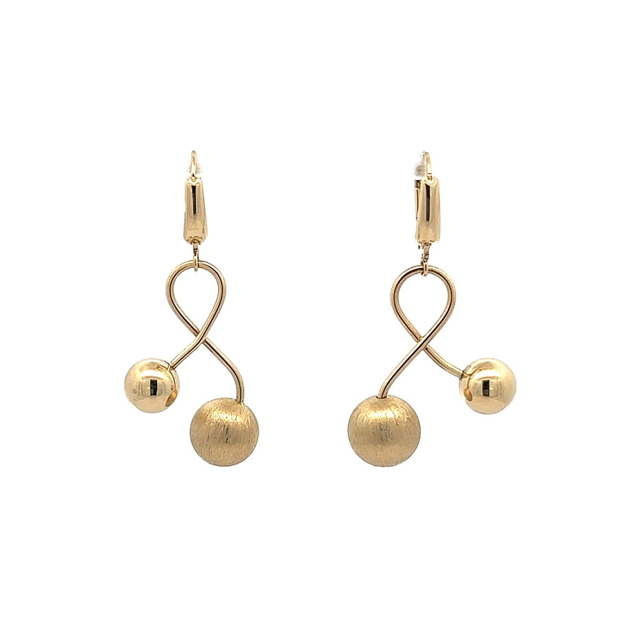 Gold dangle earrings