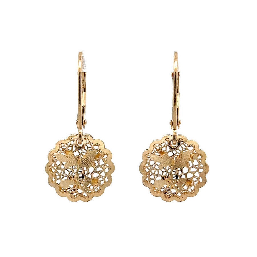 Gold dangle earrings