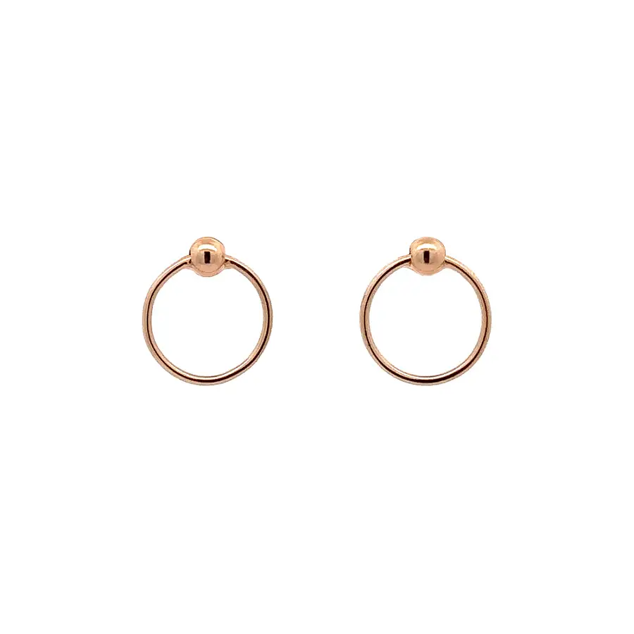 Earrings made of Pink Gold