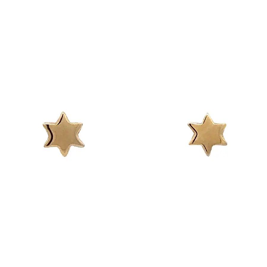 Gold Peck Star Earrings