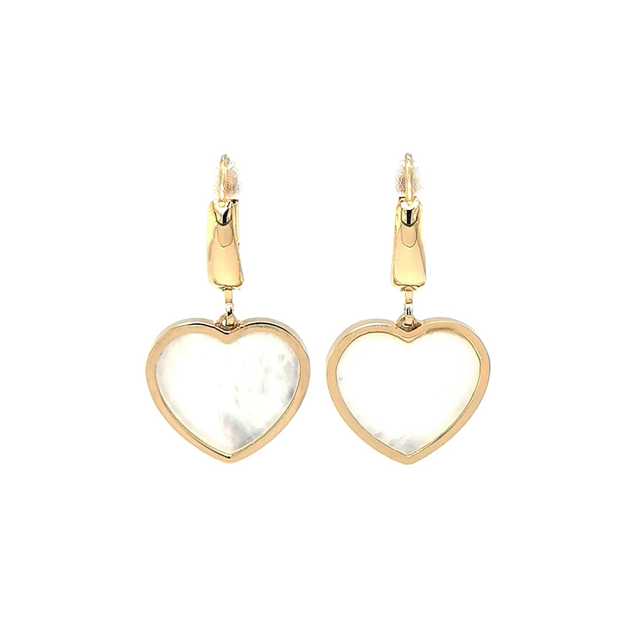 Gold Earrings with Pearl