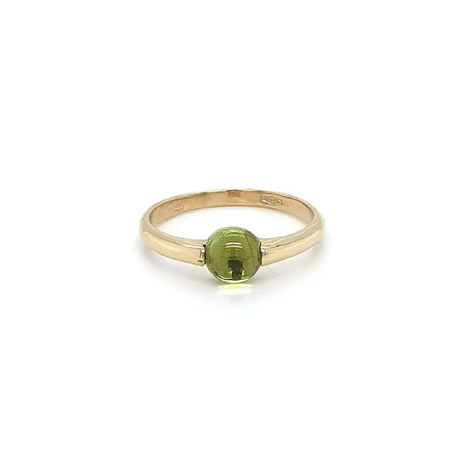 Gold Ring with Peridot