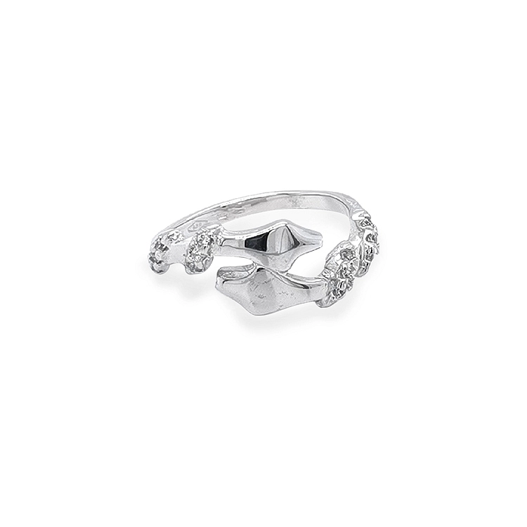 Gold Ring with Zircons