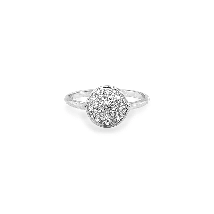 Gold Ring with Zircons