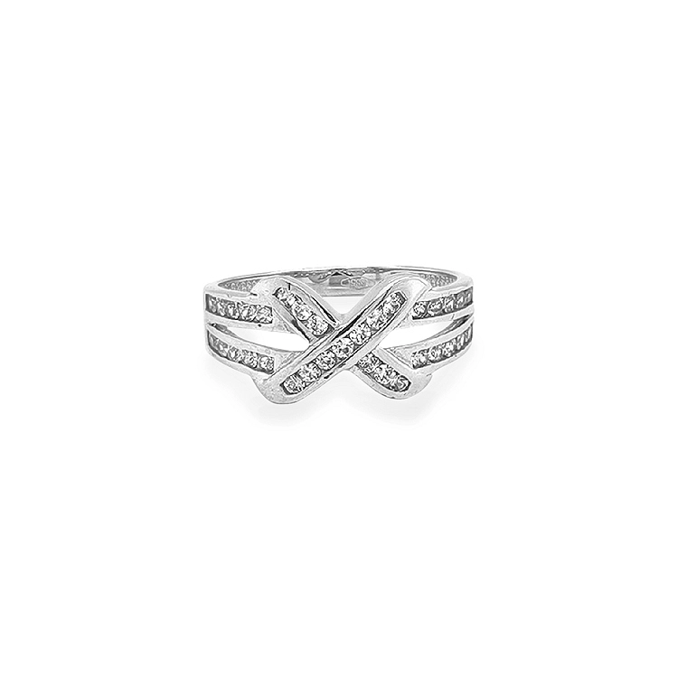 Gold Ring with Zircons