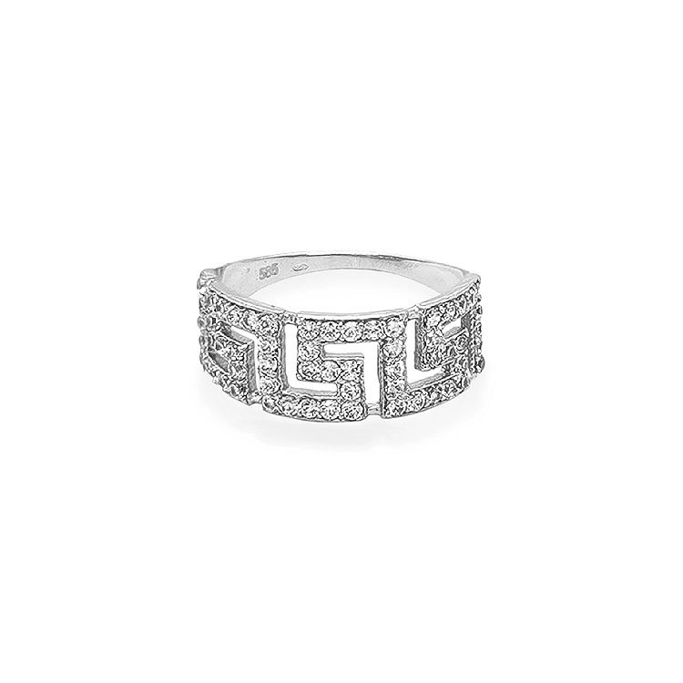 Gold Ring with Zircons