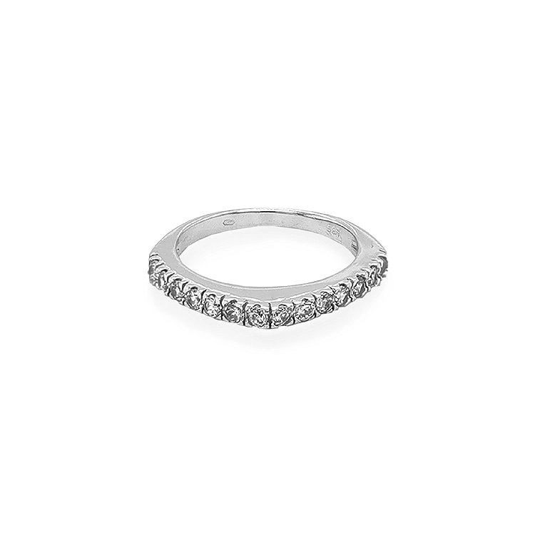 Gold Ring with Zircons