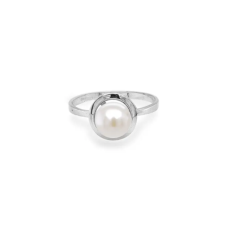 Gold Ring with Pearl