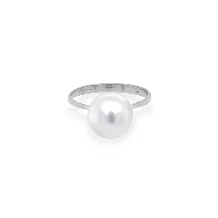 Gold Ring with Pearl
