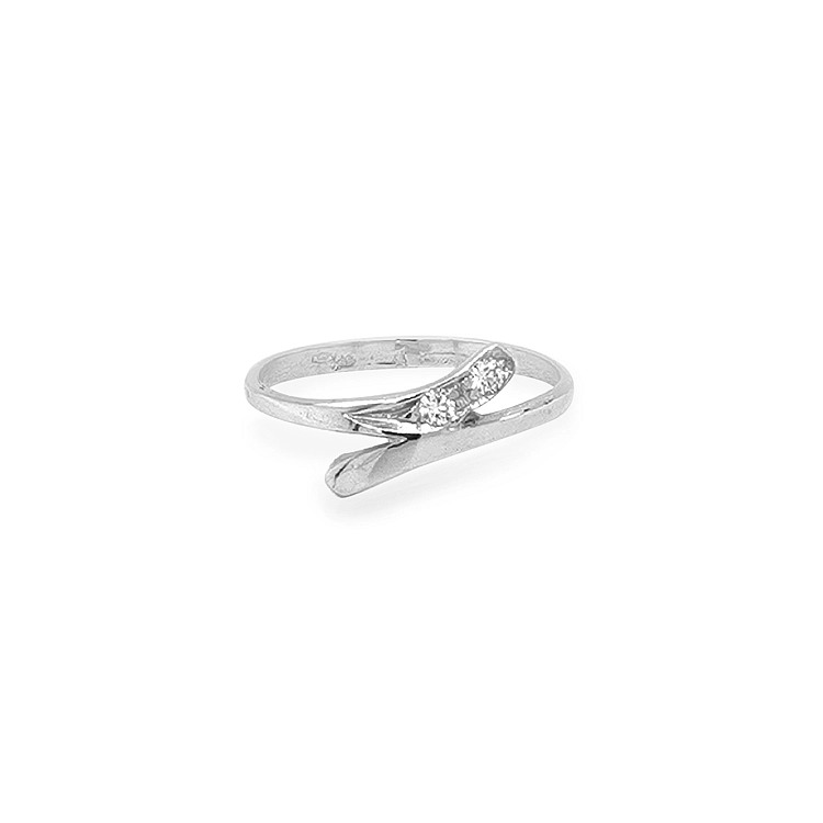 Gold Ring with Zircons