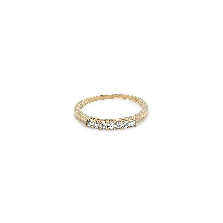 Gold Ring with Zircons