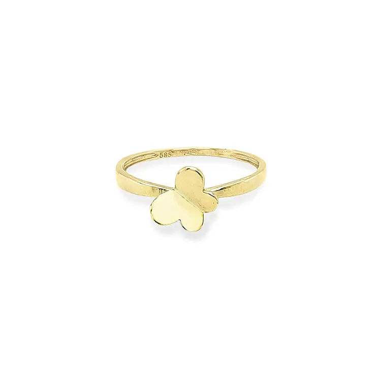 Golden Ring in the Shape of a Butterfly