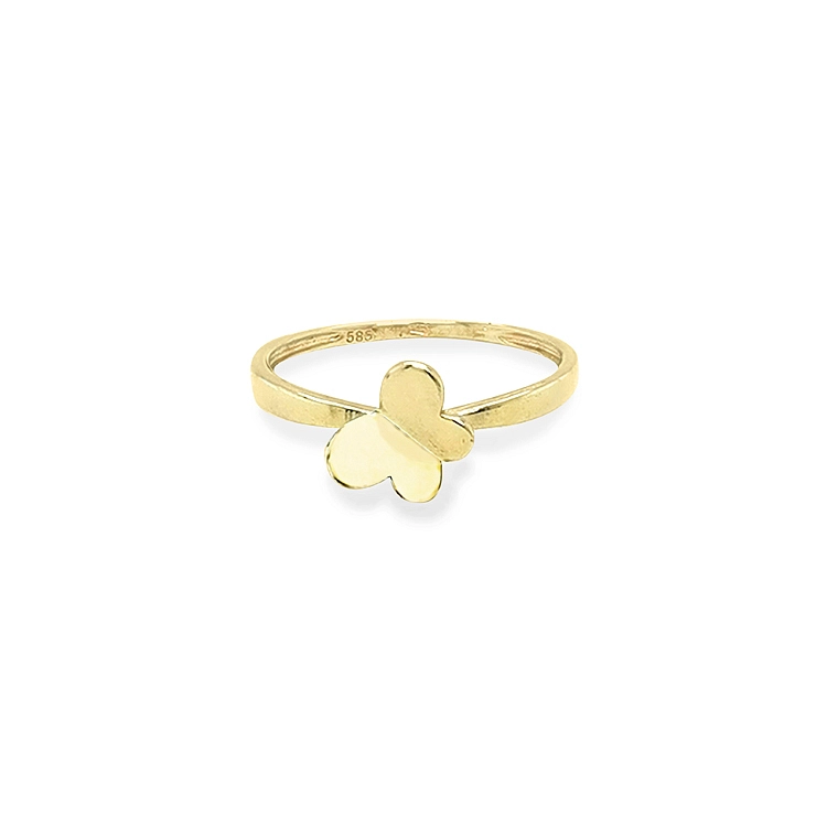 Golden Ring in the Shape of a Butterfly
