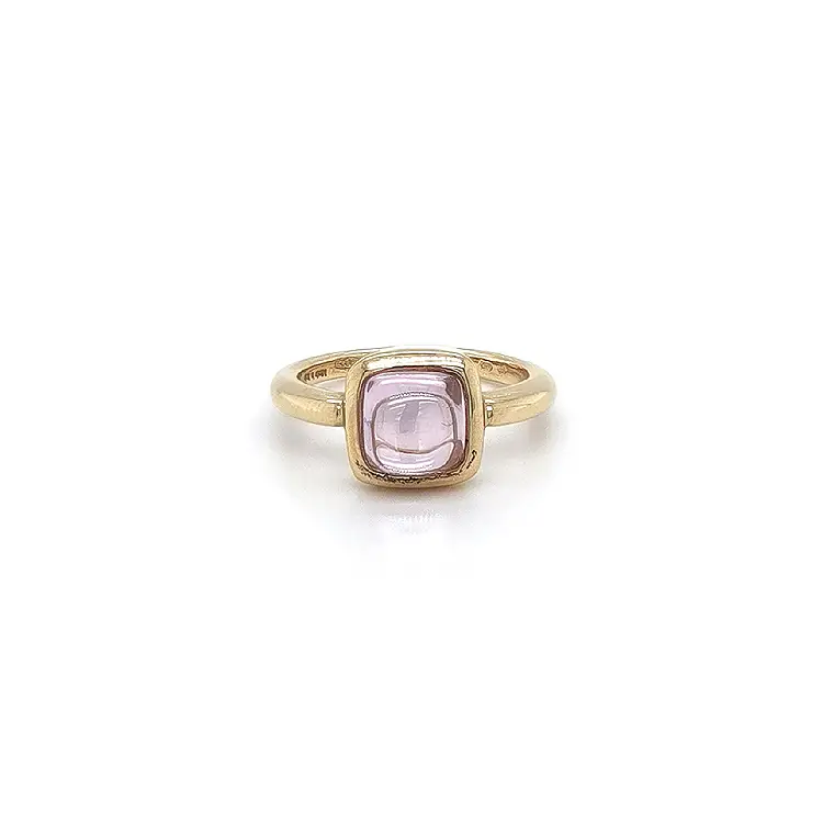 Gold Ring with Purple Stone