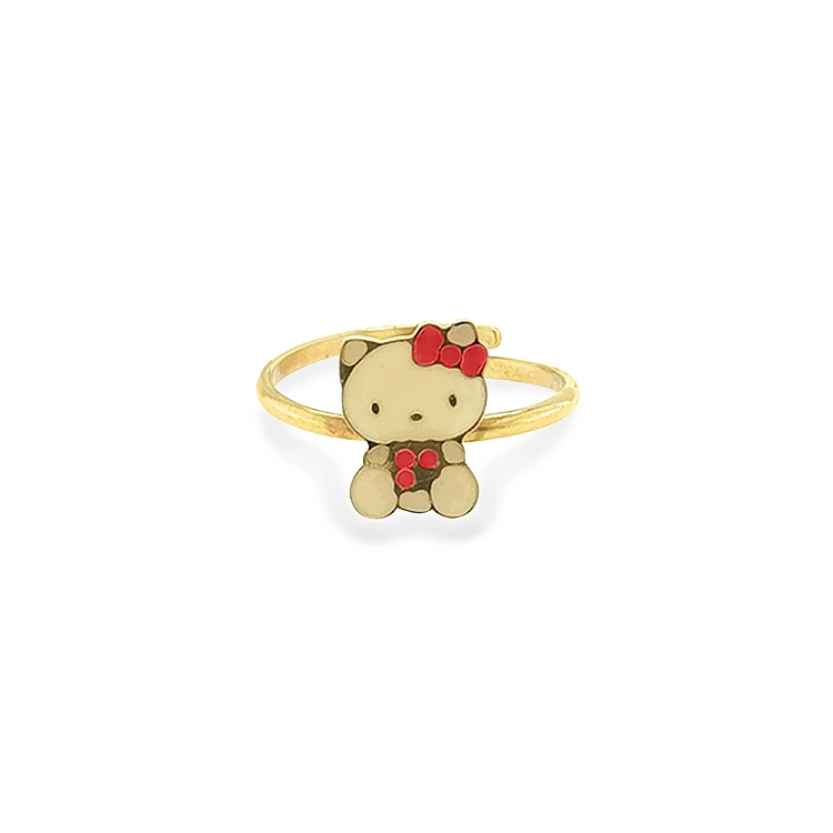 Gold Ring Hello Kitty